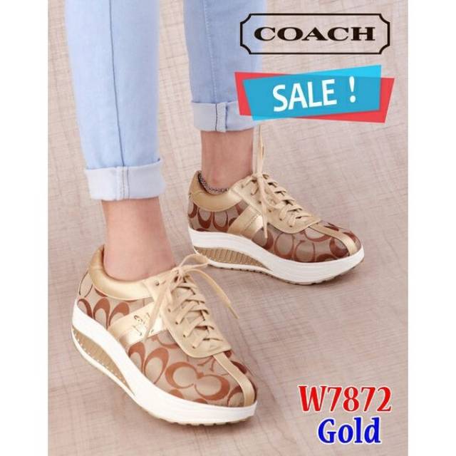 Platform Shoes COACH W7872 (SALE) / SNEAKERS / SEPATU FASHION MURAH