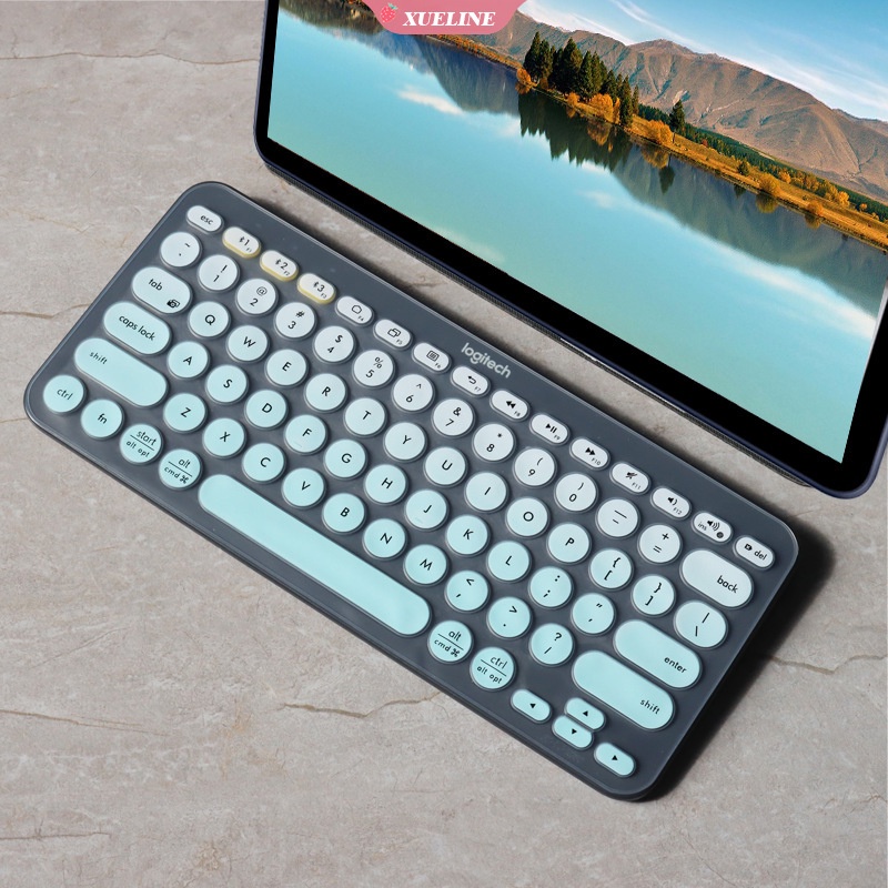 Line FRIENDS Case Silikon Pelindung Keyboard Anti Debu / Air Untuk Logitech K380 (ZXL)