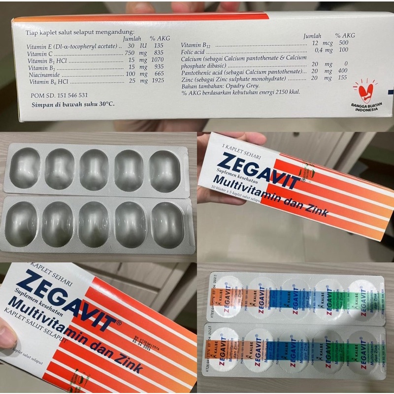 VITAMIN ZEGAVIT MUlTIVITAMIN DAN ZINK EXP 2023 | vitamin daya tahan tubuh| suplemen tubuh|  zink