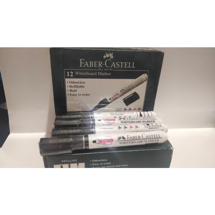 

Mantap Spidol Whiteboard Marker Faber Castell - Hitam Terbatas
