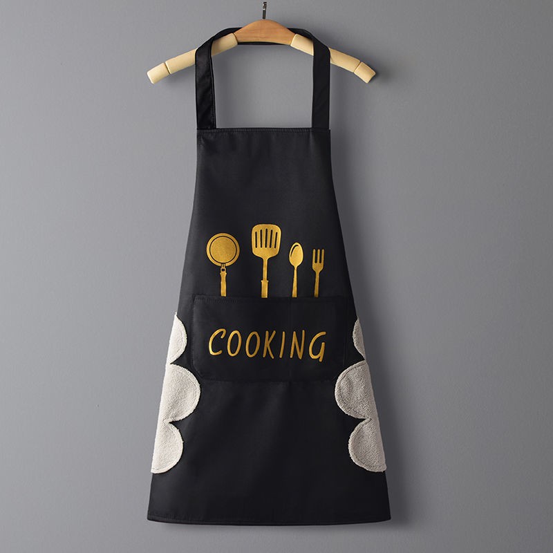 Alfaindo Celemek Masak Kain Plastik Apron Barista Waterproof Dapur Motif CM009