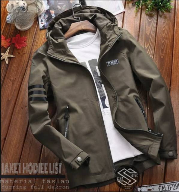 Jaket bomber pria hodiee list / jaket bomber original