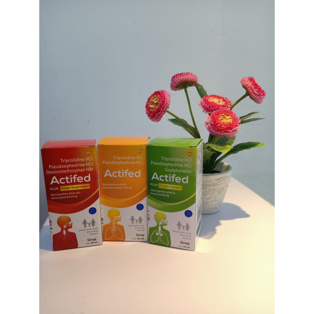 ACTIFED BATUK KERING & PILEK 60 ML // MERAH