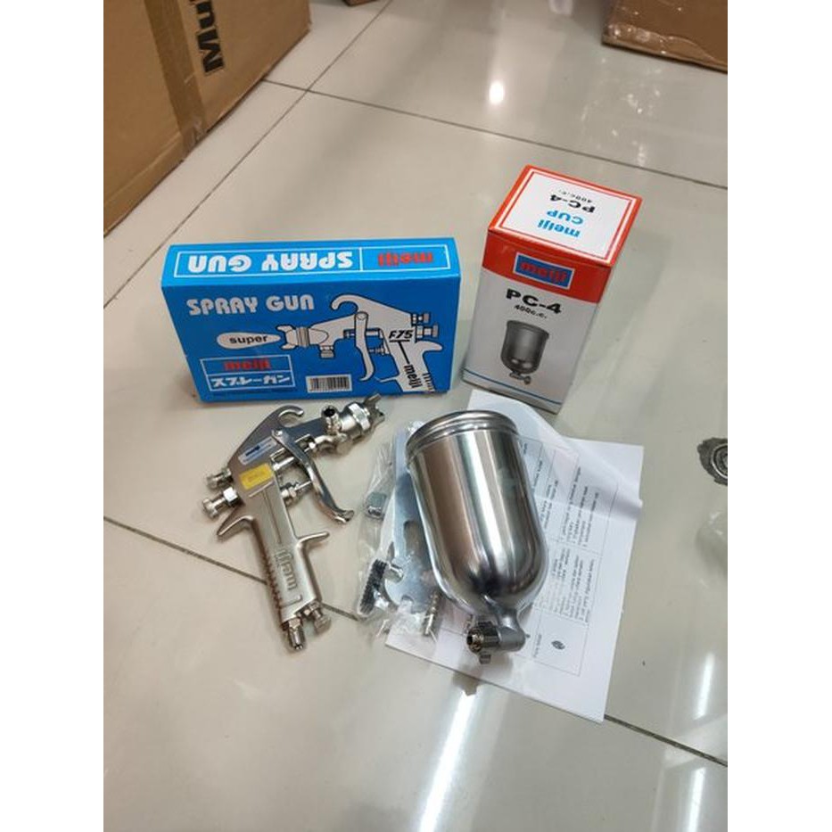 Jual Spray gun cat MEIJI F75 tabung atas Spit F 75 TA Spet gan paint Shopee Indonesia