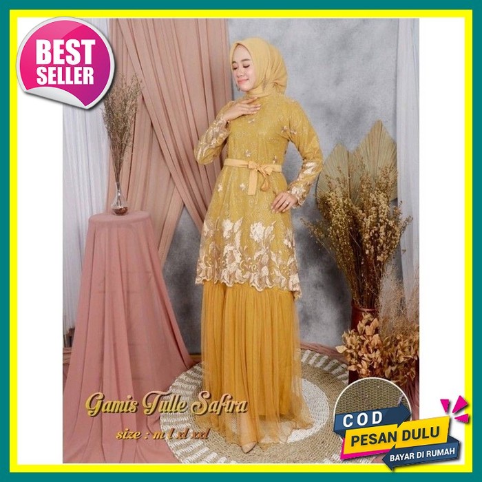 [Cod] Gamis Terbaru Gamis Tile Mix Velvet Gamis Remaja Kekinian Gamis Murah Gamis Kombinasi Sakura G