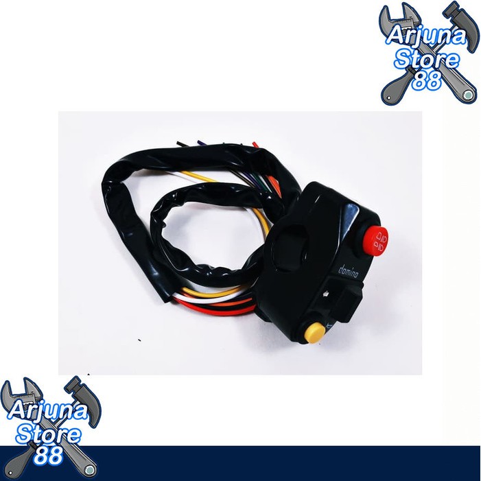 Saklar Motor Switch Set Klakson Sein Lampu Jauh Dekat Custom Hitam