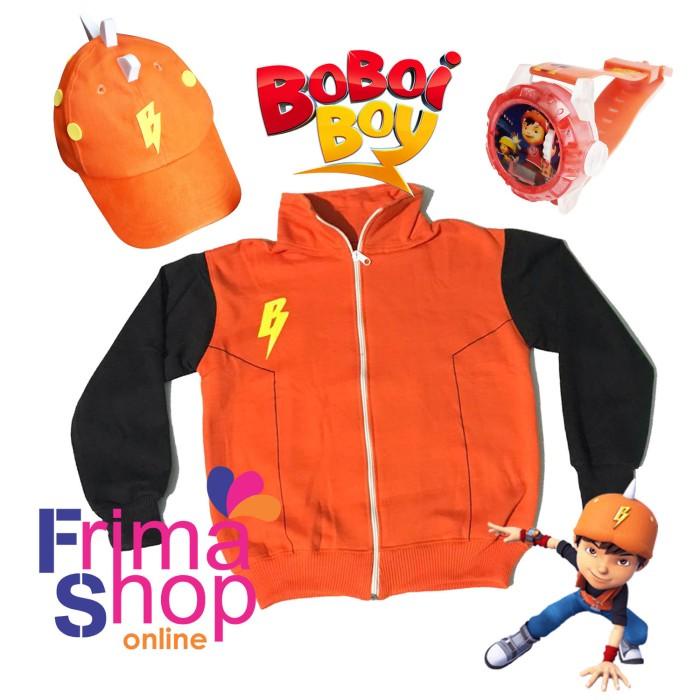 TOPI + JAM TANGAN + JAKET SWEATER BOBOIBOY GALAXY