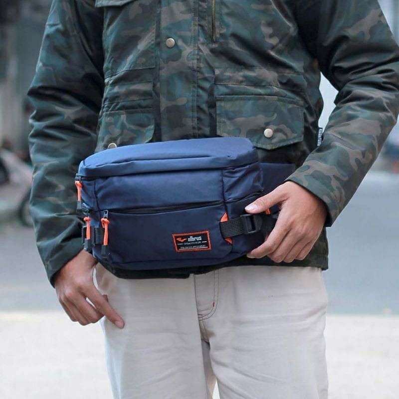 Tas Selempang Pria Besar Tough  Elbrus Kotak Gede Tas Pinggang Pria Slimbag Slingbag Tas bahu samping Selendang Slempang Outdhoor Distro Pria Wanita