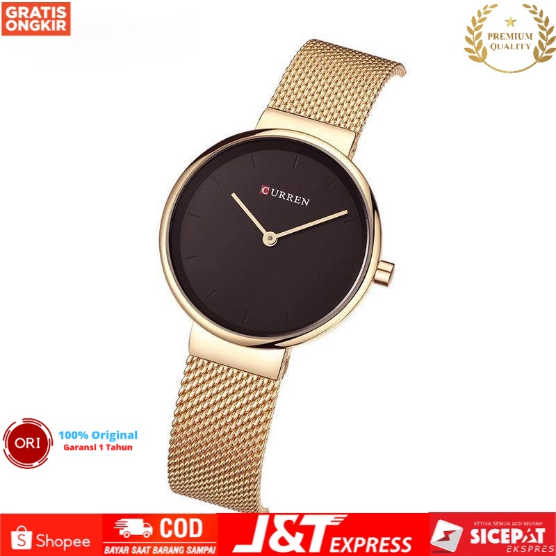 JAM TANGAN WANITA ANALOG STAINLESS STEEL ALL-TIME JAM TANGAN CURRENT MK9016RR ORIGINAL-GROSIR 99 JAK