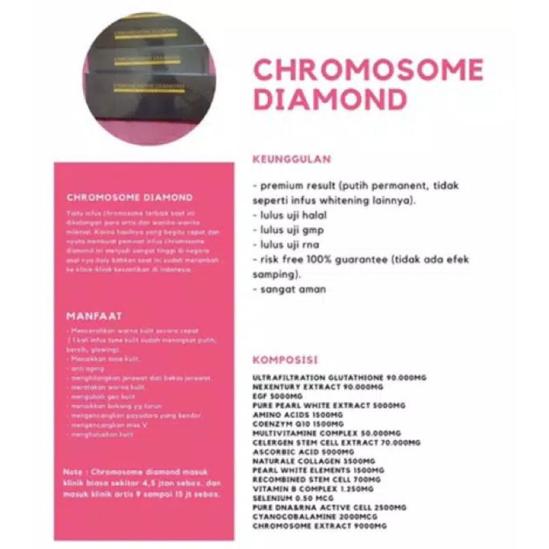INFUS CHROMOSOME DIAMOND100% ORIGINAL y