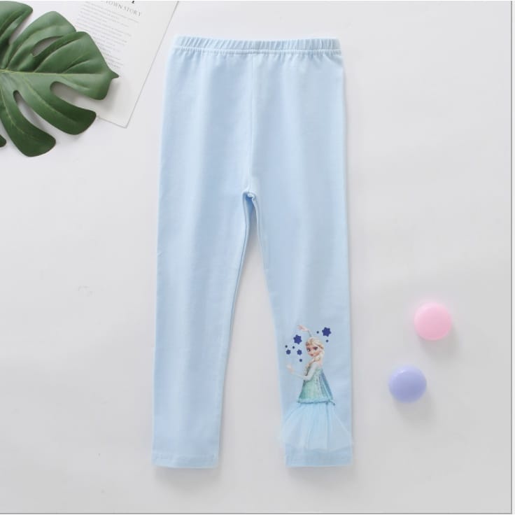 HappyOliver PRINCESS DUDU legging anak perempuan celana panjang import