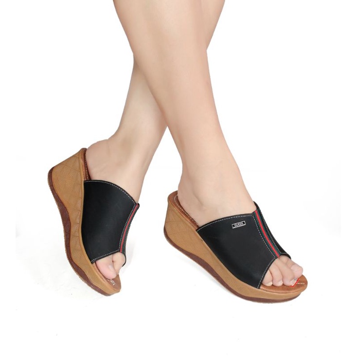 Wedges Wanita Selop / Slop Casual Murah WGC