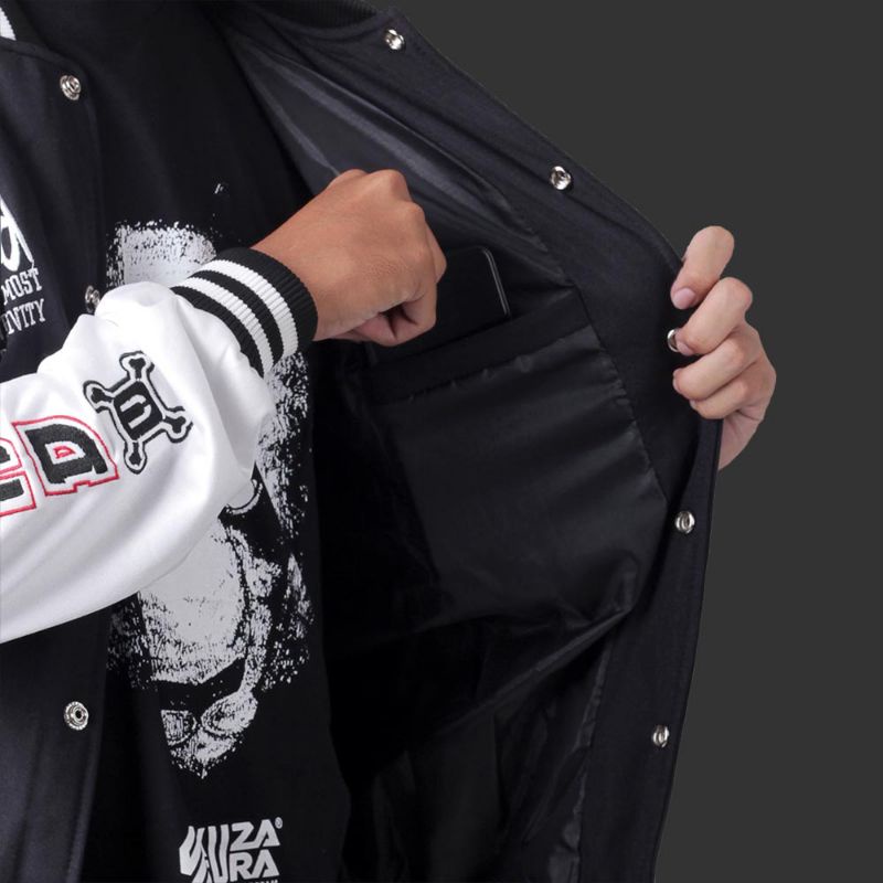 Varsity Jaket Baseball Motif Terbaru Keren Stylish Premium Material Bahan Lotto Full Bordir | Xtreme Performance | Jaket Distro Keren Style Korea Japan