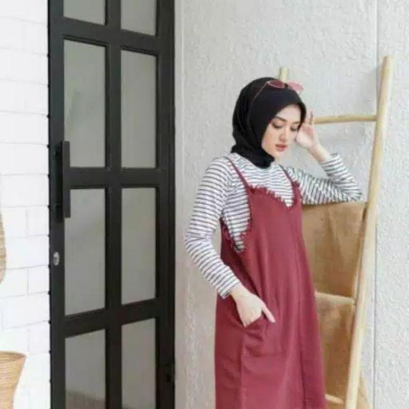 OVERAL WANITA TERMURAH / ARMY MARON MUSTARD WARNA OVERAL / OVERAL GROSIR TERBEST