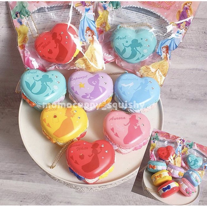 Squishy licensed heart macaroon disney squishy princess by NIC