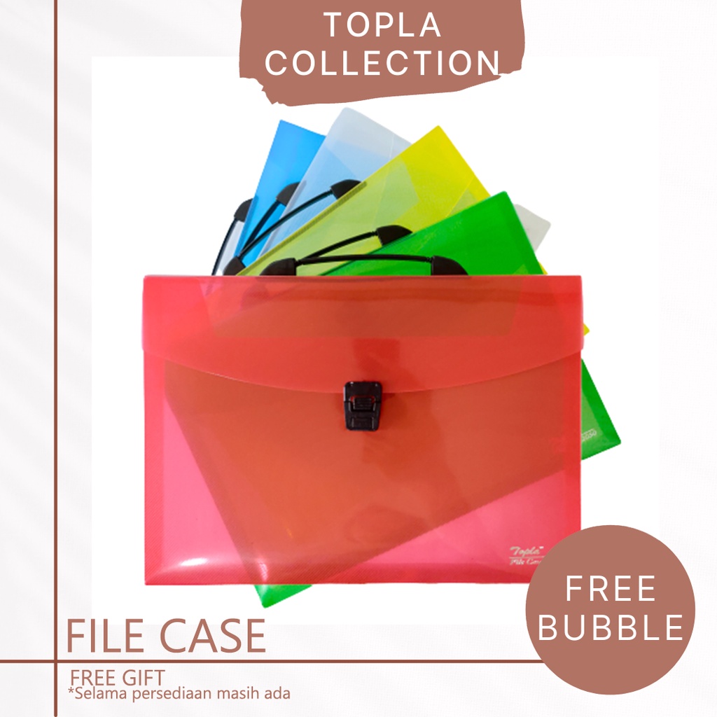 

TOPLA File Case Map Tenteng Jinjing Transparan Penyimpan File Dokumen Tanpa Sekat 2030 2050