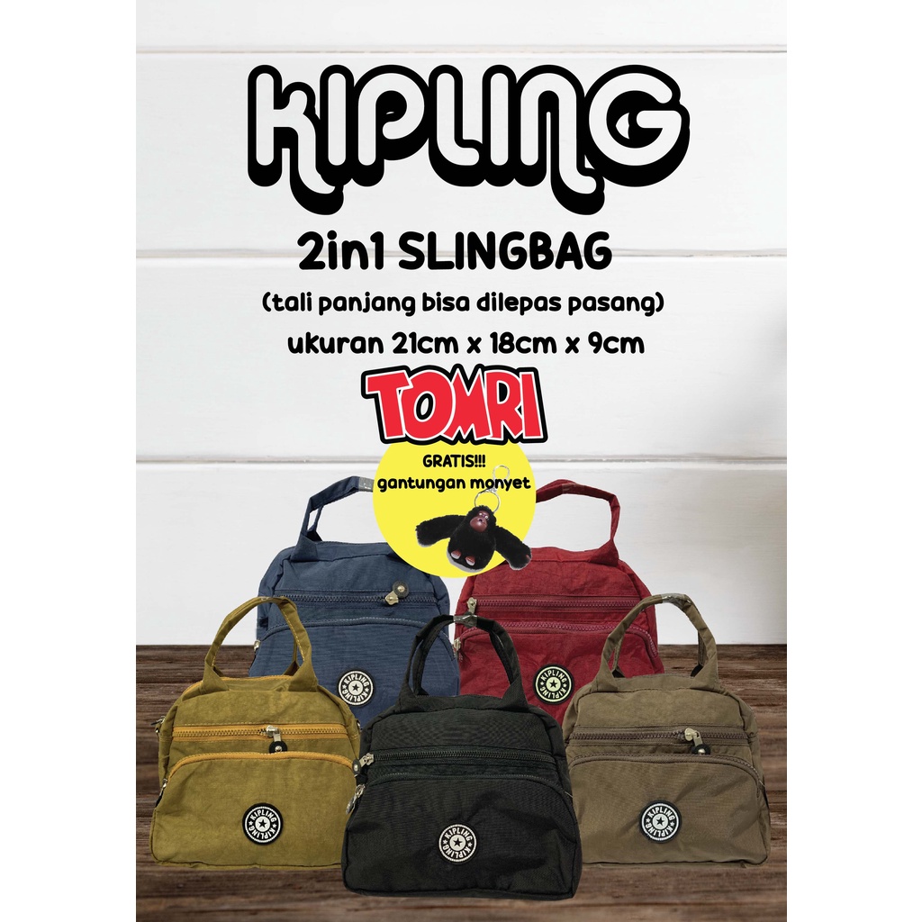 Tas selempang kipling 2in1 Termurah