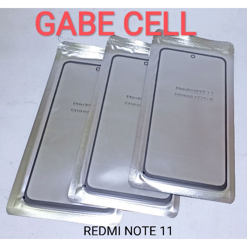 KACA DEPAN LCD+LEM OCA REDMI NOTE 11 REDMI NOTE 11 PRO 4G REDMI NOTE 11 PRO 5G