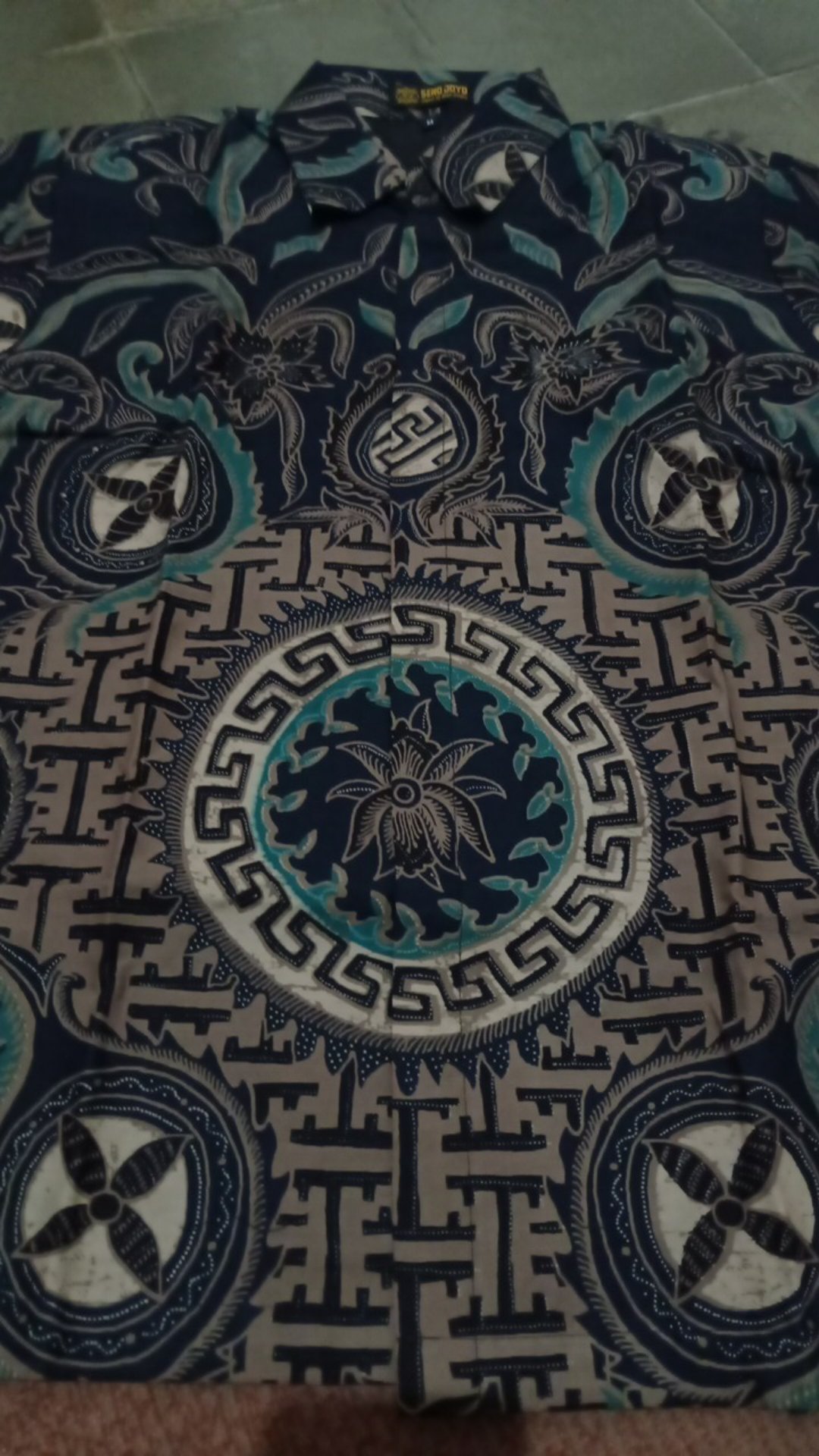 Lesmana Batik Lengan Pendek Full Furing Katun Halus Sragenan Hq Size M-xxl Batik Solo