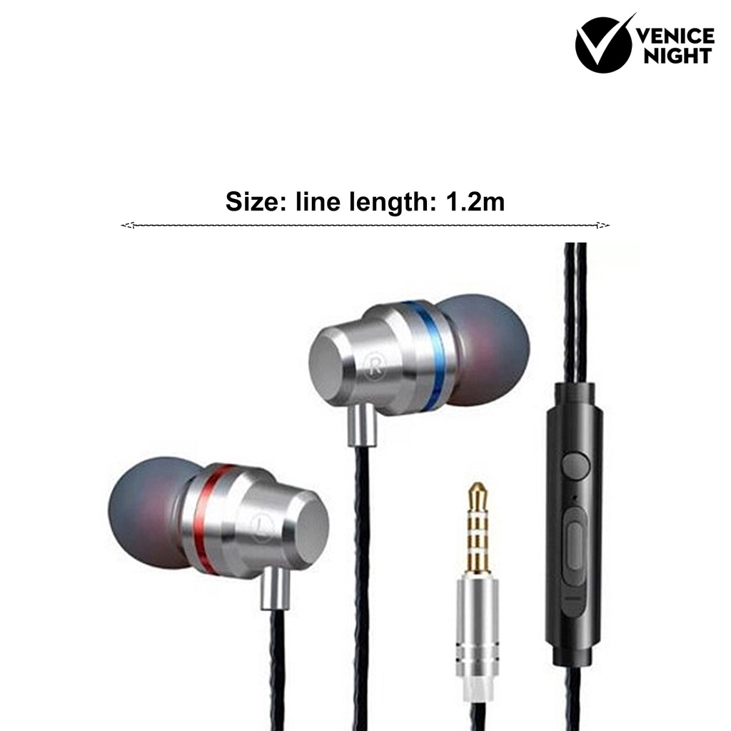 (VNEP) (Berkabel) Ye1 Earphone In ear Heavy Bass Ergonomis Dengan Kabel + Jack 3.5mm Untuk Olahraga