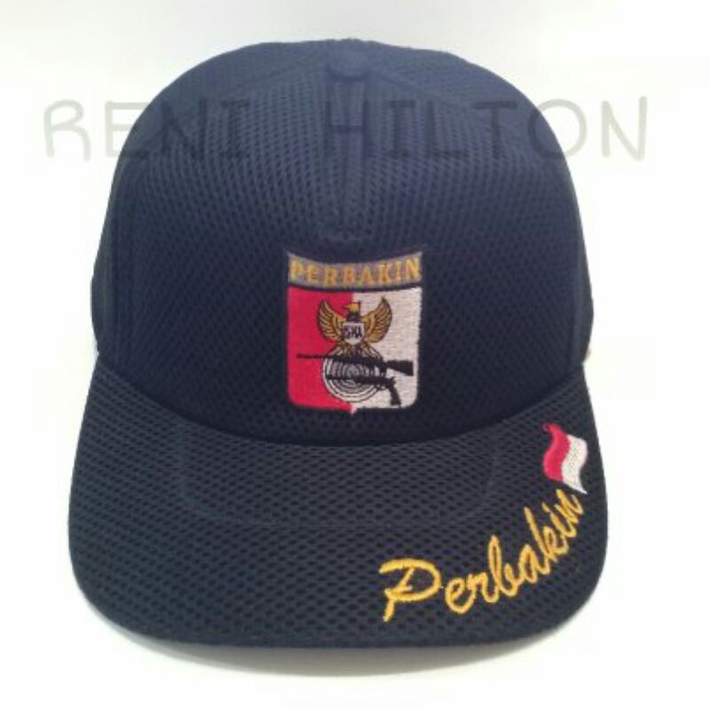 Topi Jaring PERBAKIN Hitam & Merah