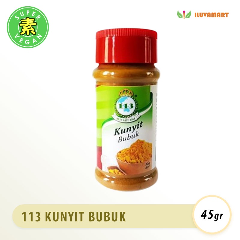 

Kunyit Bubuk Merk 113 Halus Murni 100% Asli Kemasan Botol