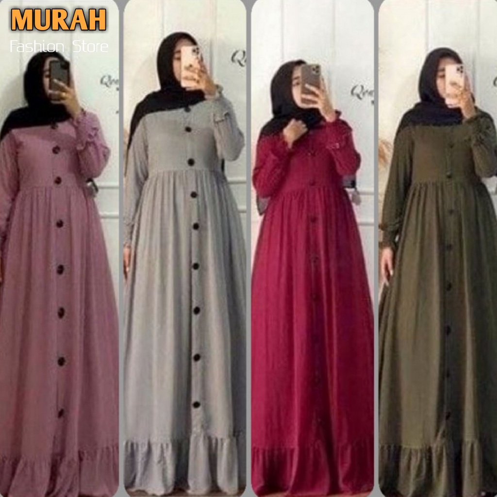 Busana Muslim Gamis Murah Gaun Pesta Muslimah Baju Pesta Wanita Kondangan Mewah Kekinian 2020 2021