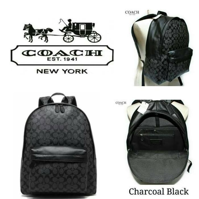 TAS RANSEL WANITA COACH CHARLES LARGE SIGNATURE ORIGINAL