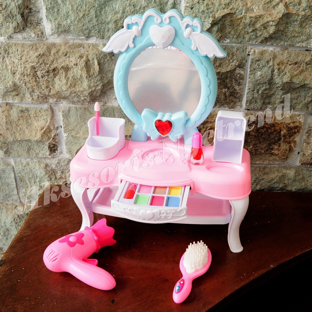 Mainan Meja Rias Salon Salonan Make Up Dandan Hair Dryer Mainan Meja Rias Salon Salonan Make Up Dandan Hair Dryer