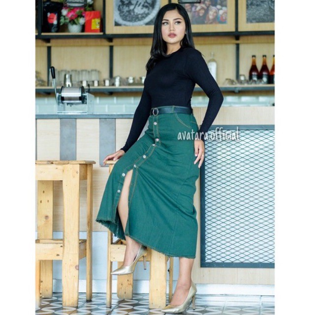 ROK JEANS WARNA / ROK JEANS