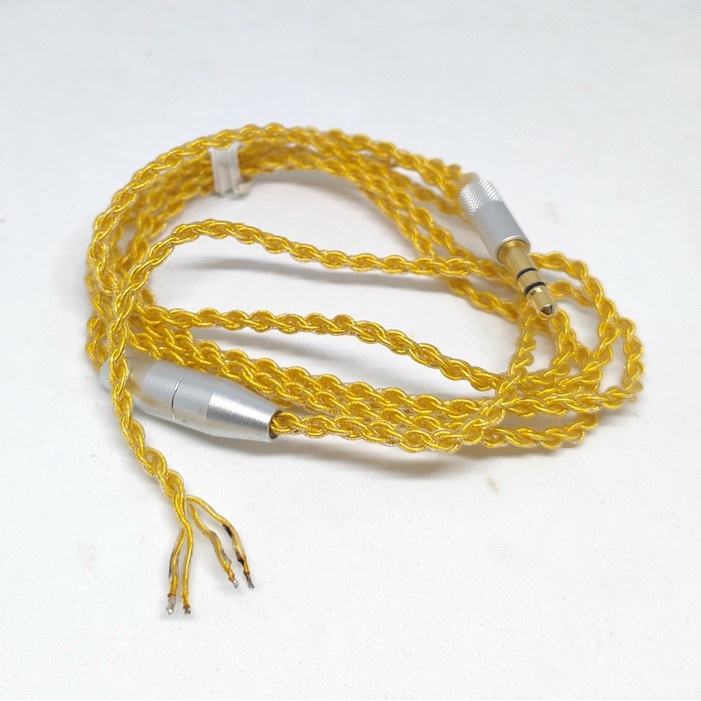 Gold Color Silver Plated Audio Cable Replacement Top Sound Quality