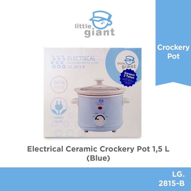 Little Giant Slow Cooker 1,5 L ceramic crockery Pot - Slow Cooker Mpasi LG2815