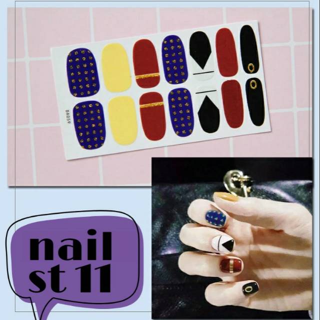 Stiker kuku / nail art / motif lucu