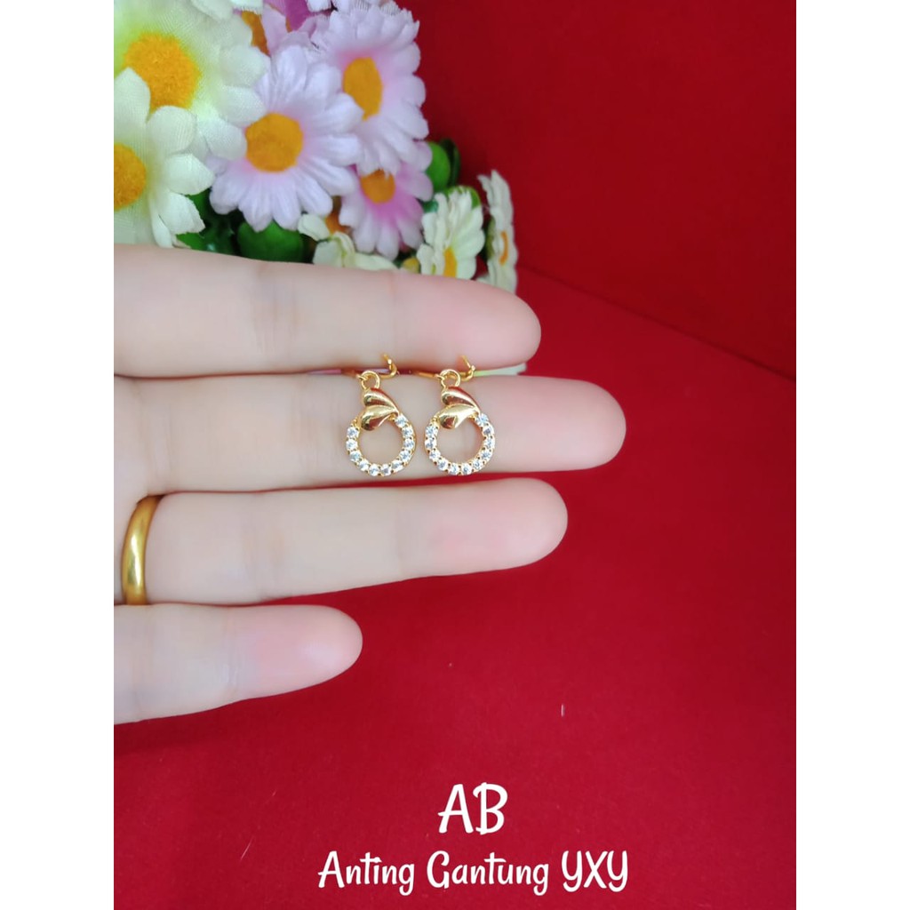 ANTING GANTUNG BOLONG YAXIYA ZYRCON