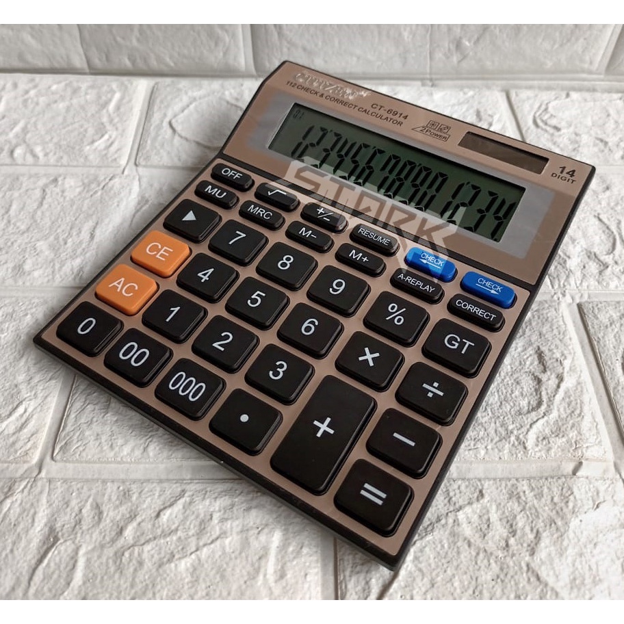 

HJK CT 6914 Kalkulator 14 Digit - Kalkulator Meja Dagang - Kalkulator Pasar - Kalkulator Kantor -