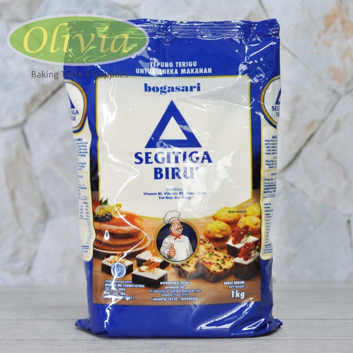 

hbt204tt Tepung Terigu Bogasari Segitiga Biru Premium 1 Kg Da01D100