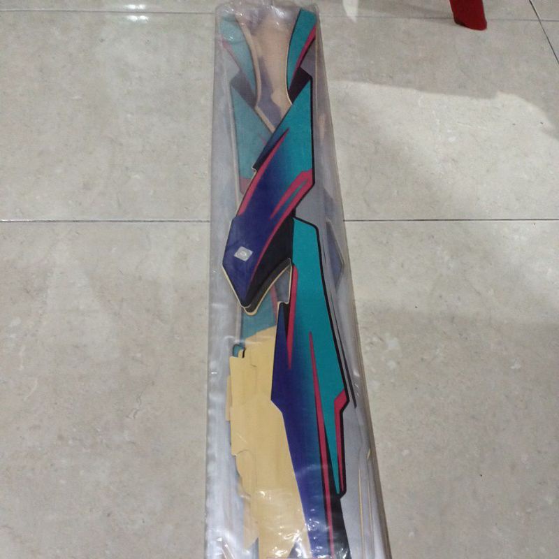 striping stiker les body Alfa 95 biru