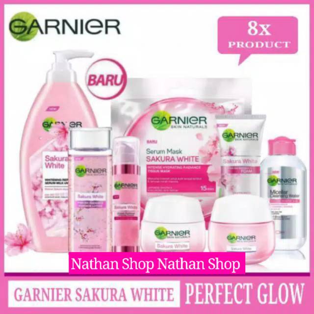 Paket Garnier Sakura White Set Paket Perfect Glow 8pcs Shopee Indonesia