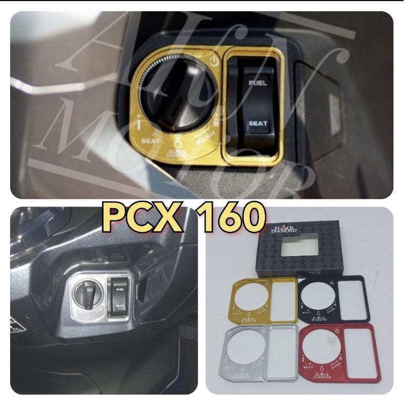 cover kontak pcx 160 / vario 160 black diamond