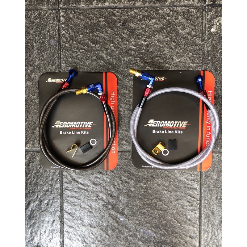 SELANG REM DEPAN KARBON AEROMOTIVE 95cm UNIVERSAL VARIO BEAT MIO SCOOPY VIXION SATRIA FU RX KING DLL-3