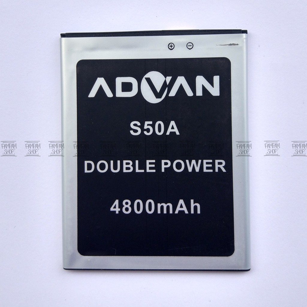 Baterai Advan S50A Original Double Power | Batre, Batrai, Battery, S50 A, S 50A, Advance