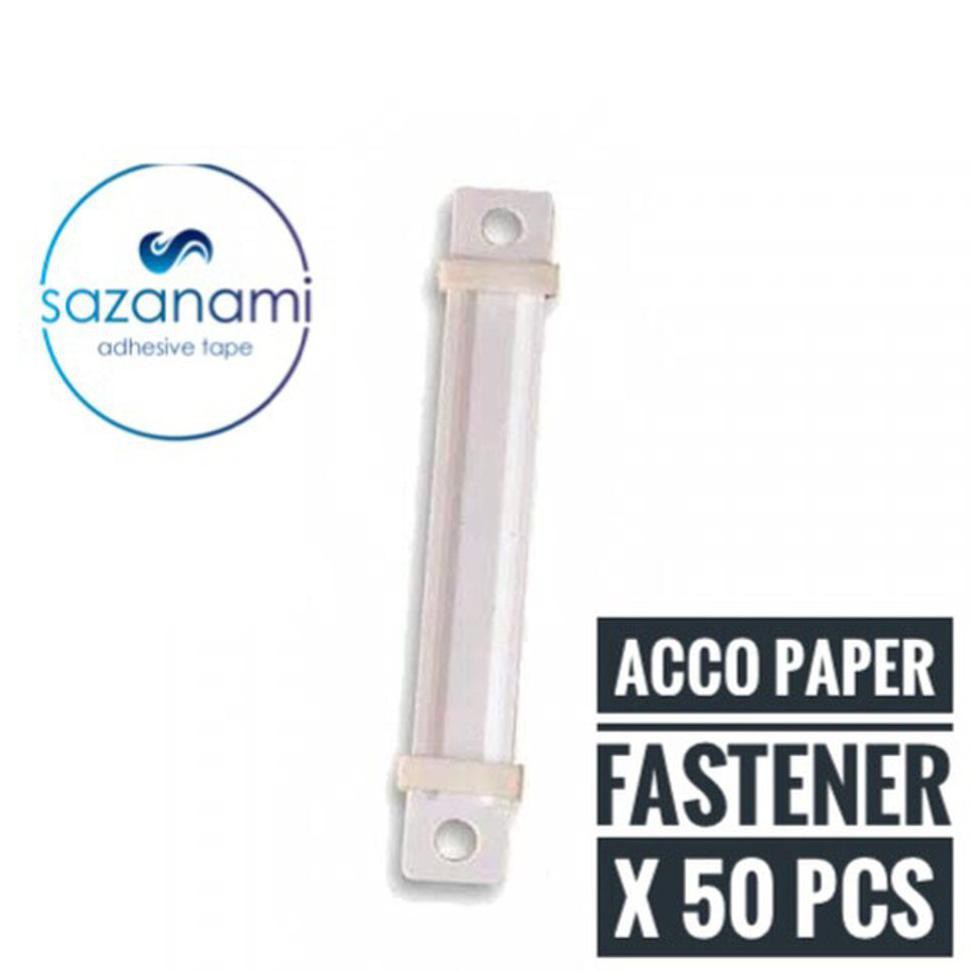

TERMURAH XEHO ACCO PLASTIC PAPER FASTENER MAP PENGIKAT KERTAS ACCO 50PCS 8CM