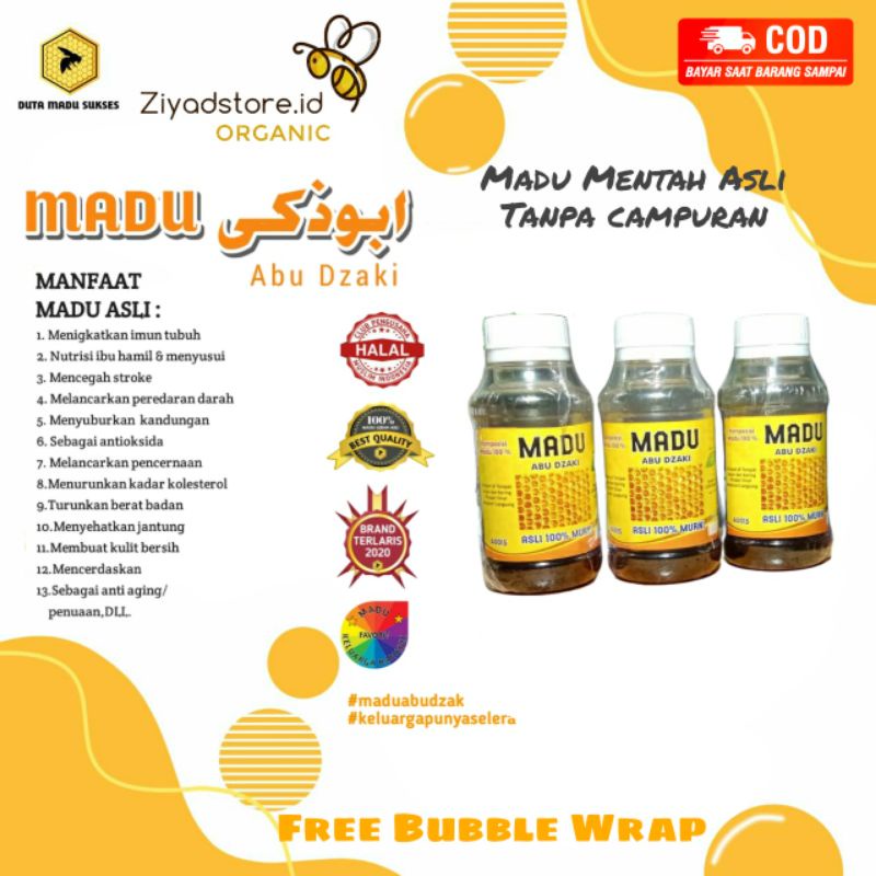 

Madu Multiflora Hutan Asli 100% - MADU Abu Dzaki 100 gr
