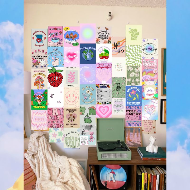 POSTER DINDING AESTHETIC NCT, INDIE, ANIME, QUOTES || SIZE A6, A5, A4 || POSTER AESTHETIC || POSTER MURAH ||-NATURAL