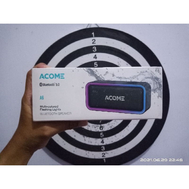ACOME A6 Bluetooth Speaker Wireless RGB LED Lighting Effects