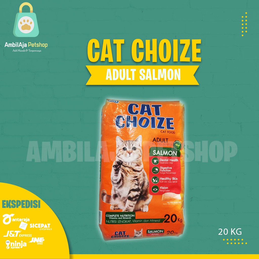 Makanan Kucing kering murah Cat Choize 20kg All Varian ( Grab Gosend )