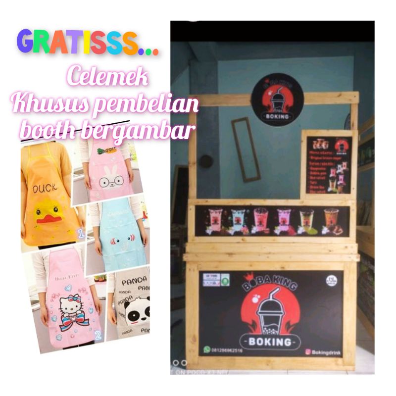 booth portable / meja lipat / even desk / gerobak lipat / gerobak murah