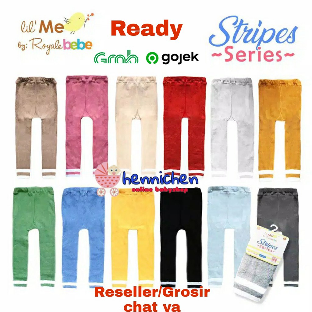 ROYALE BEBE LIL ME LEGGING GARIS STRIPES 0 - 12 bulan