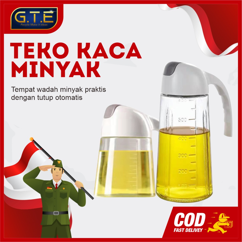 Botol Kaca Minyak Goreng 630ml / Bottle Oil / Botol Minyak Kecap Cuka Saus / Botol Kaca Multifungsi