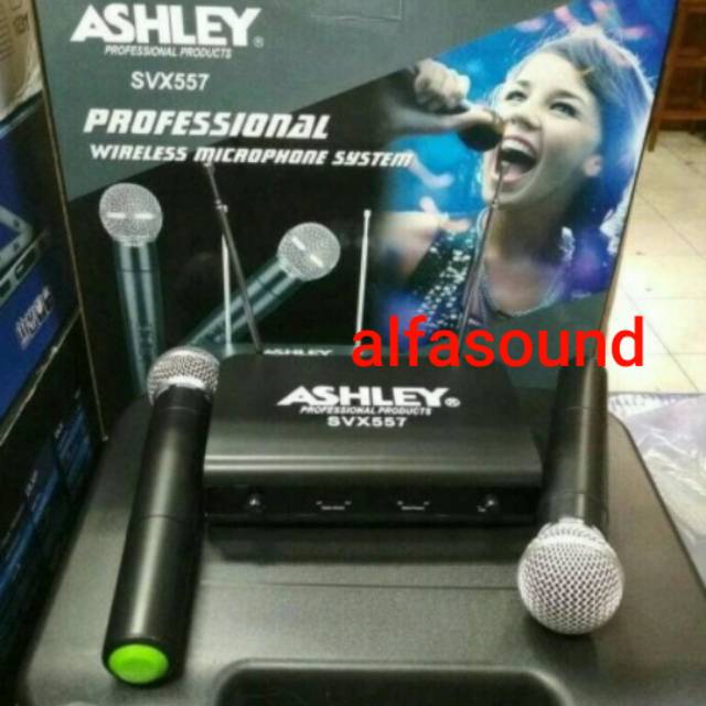 Microphone Wireless Ashley SVX557 Ori Mic Mik SVX 557 Original